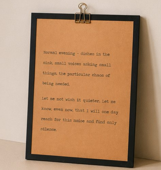 9x12 motherhood wood sign with kraft paper quote design displayed against a neutral wall